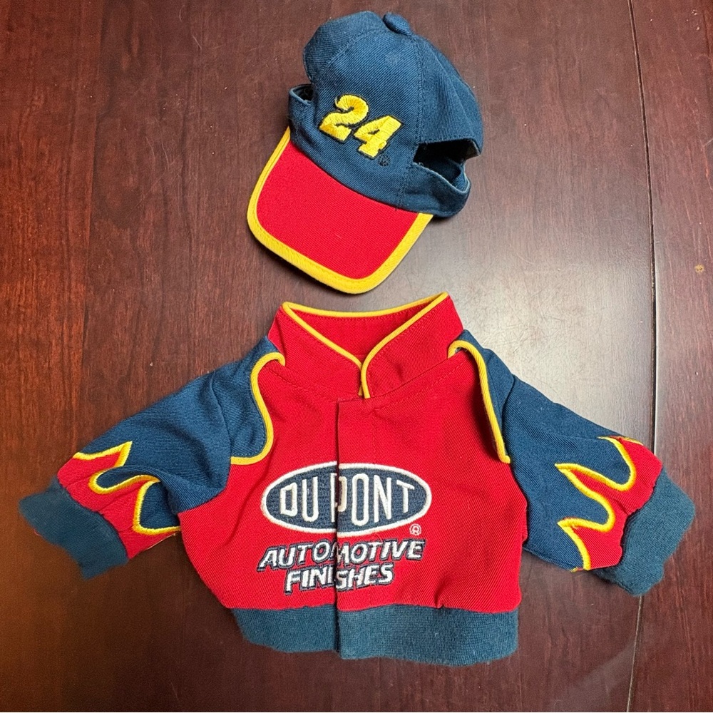 Teddy Bear Racing Jacket & Cap - Jeff Gorden #24, Dupont Nascar